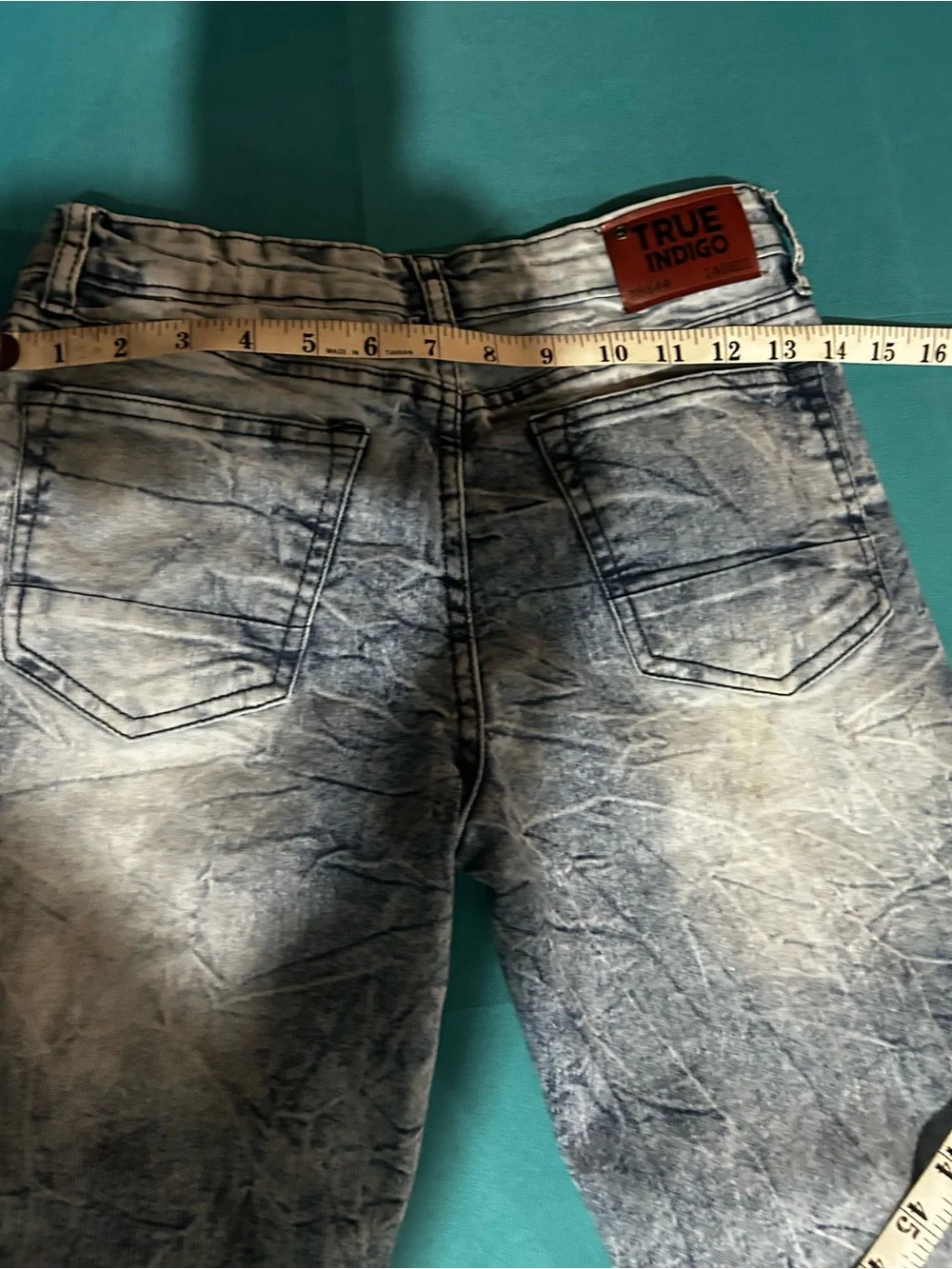 Indigo Women's Acid Wash Blue Jeans
